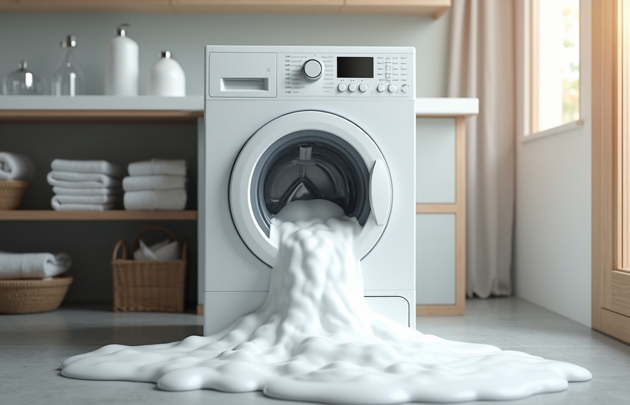 קצף מוגזם במכונת כביסה